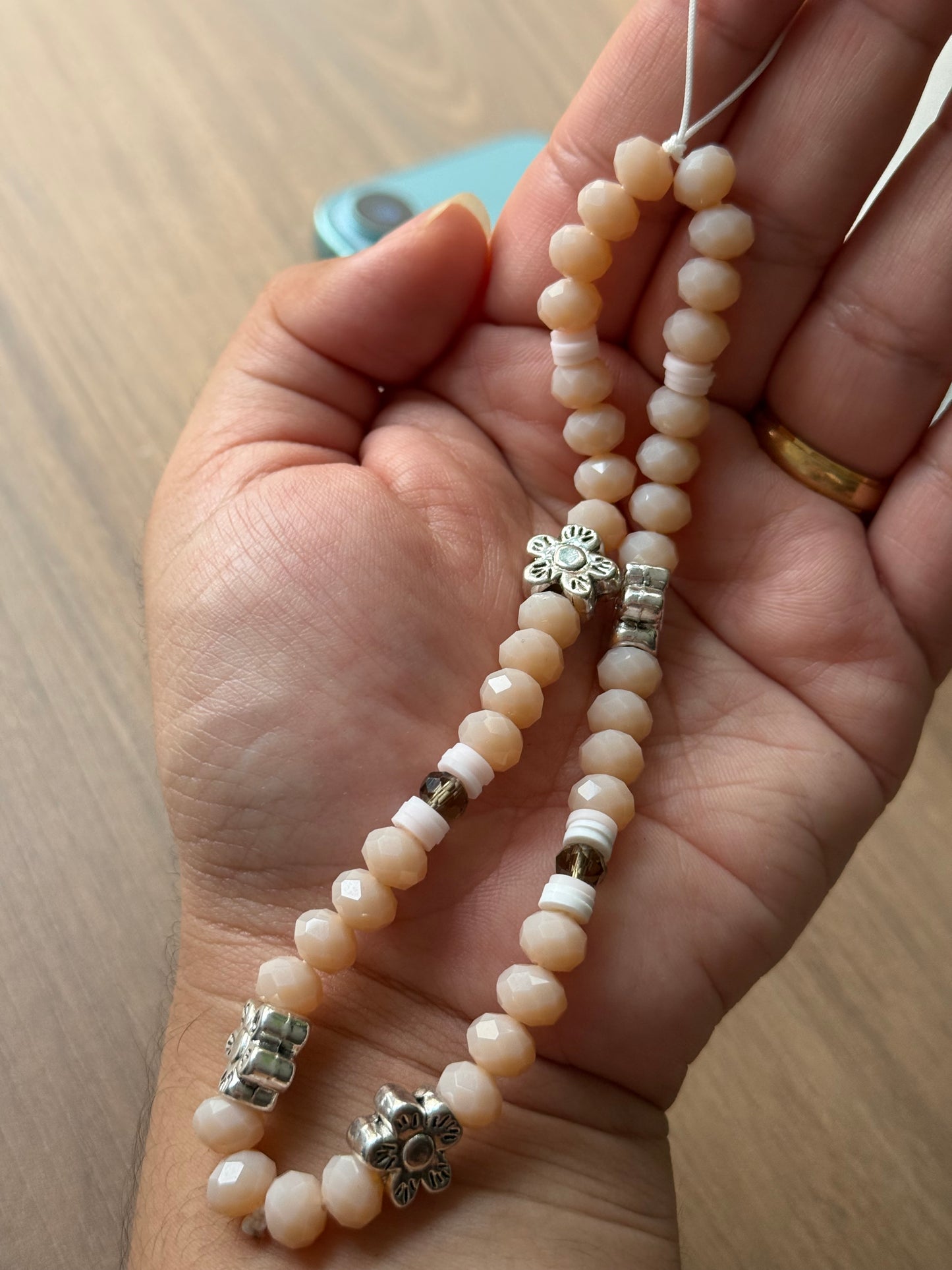 Holder muranos rosa y flor