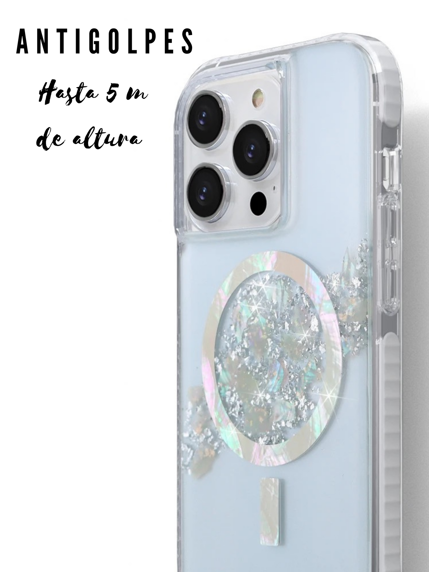 MagSafe glitter y nácar