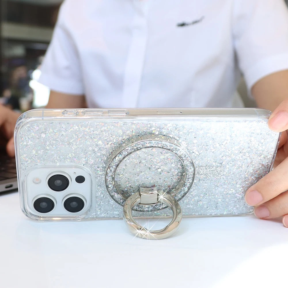 Anillo MagSafe glitter plateado - RESTOCK