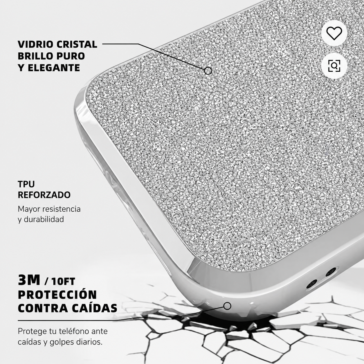 Crystal Silver Antishock