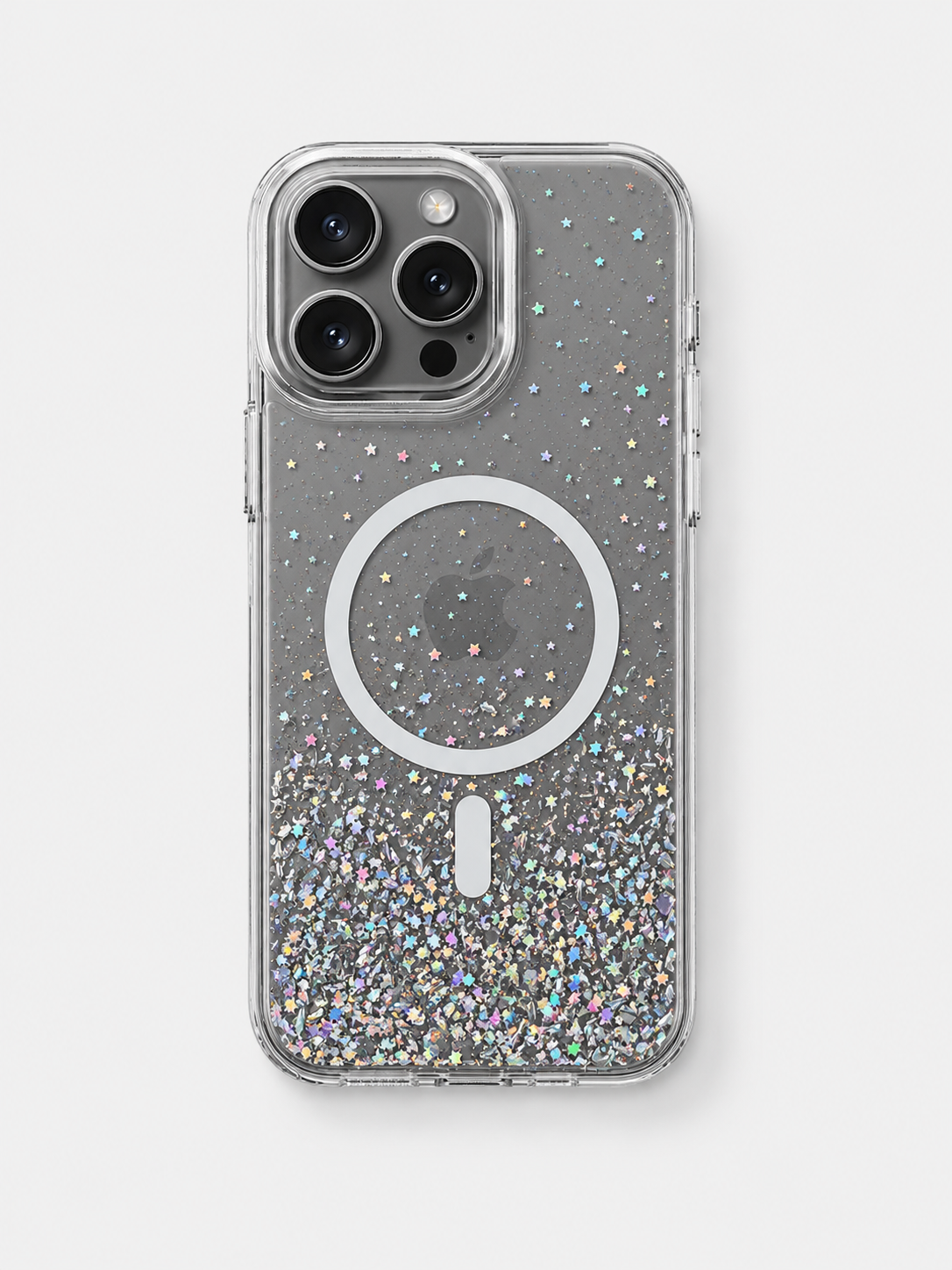 MagSafe confeti plateado