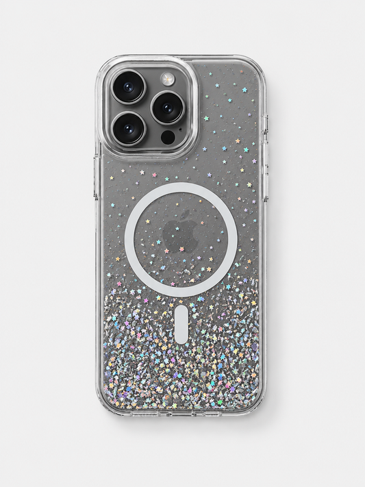 MagSafe confeti plateado