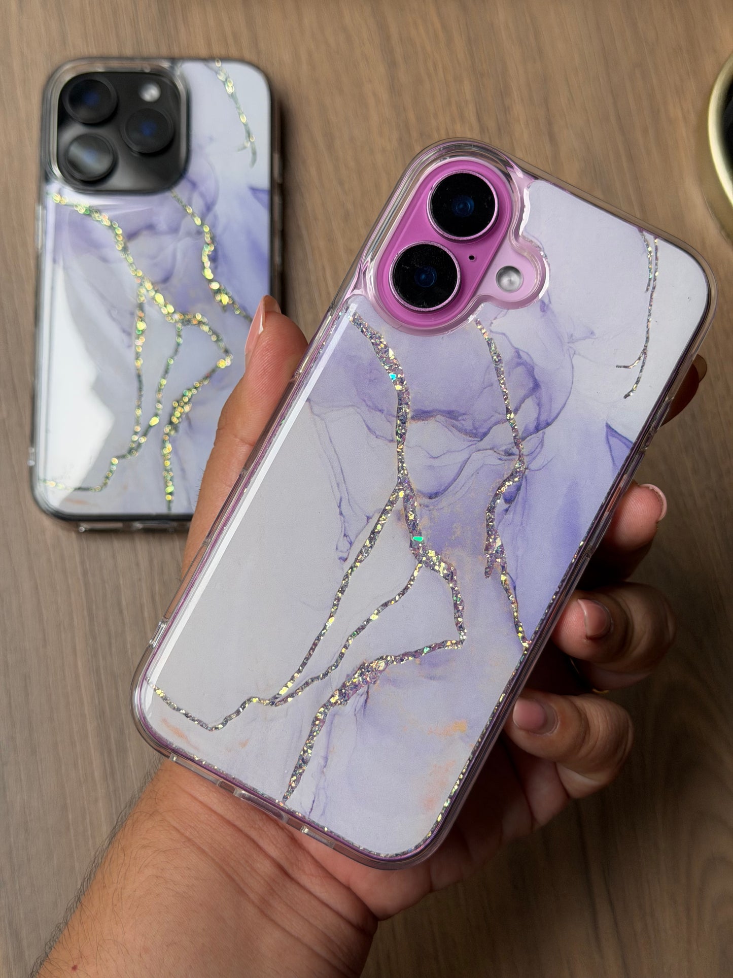 Mármol lila glitter