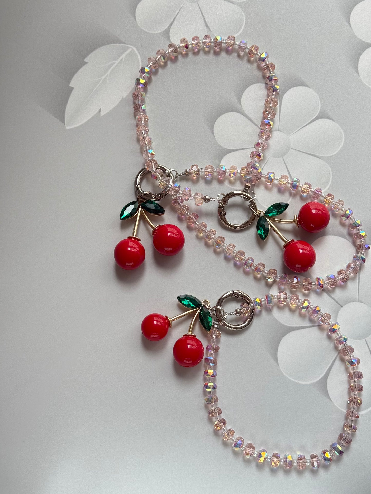 Holder muranos y cereza