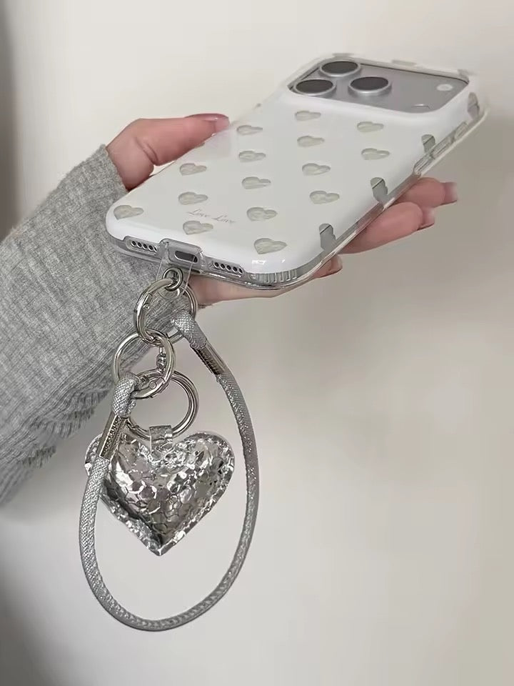 Silver maxi heart