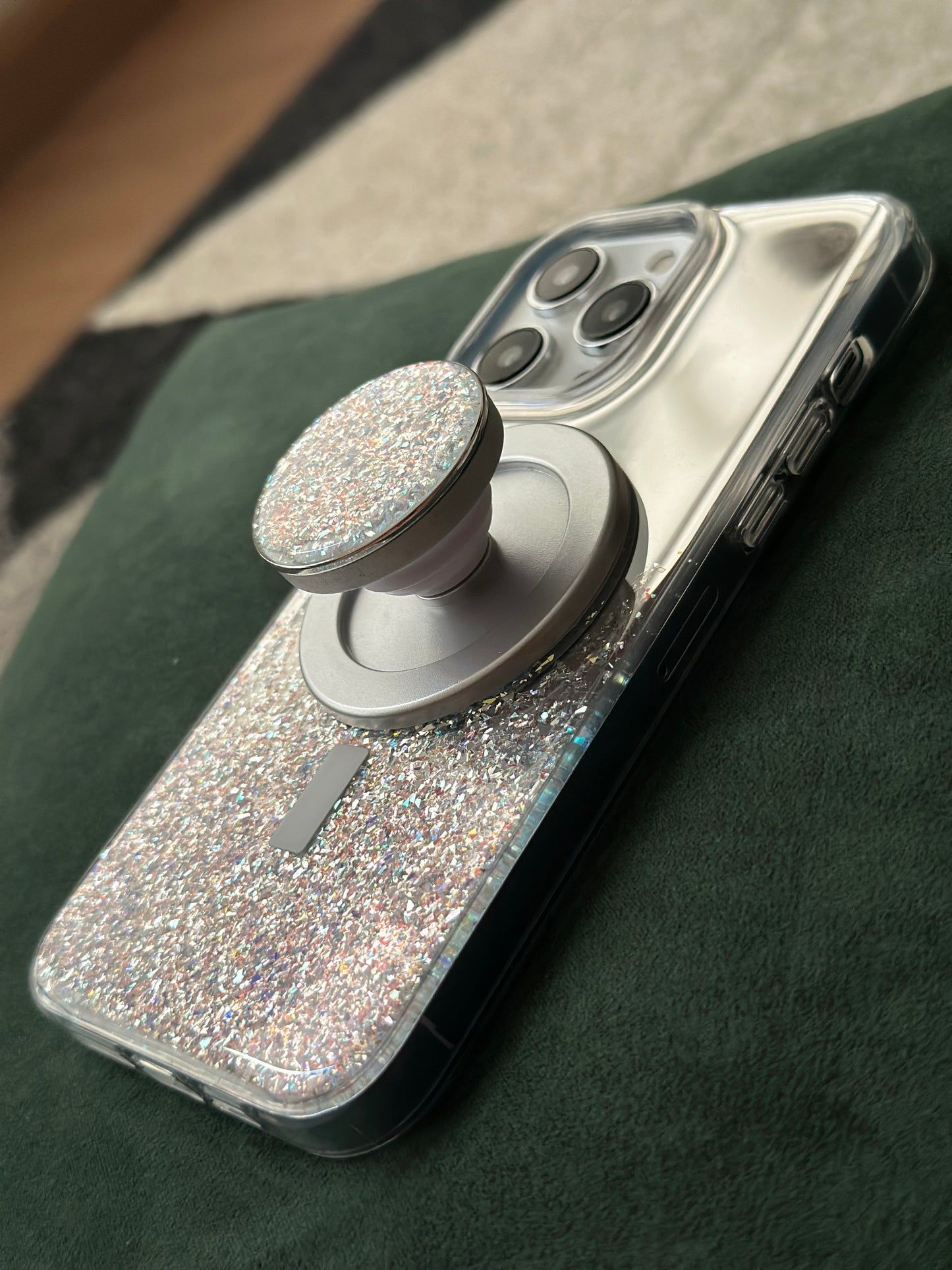 MagSafe espejo glitter