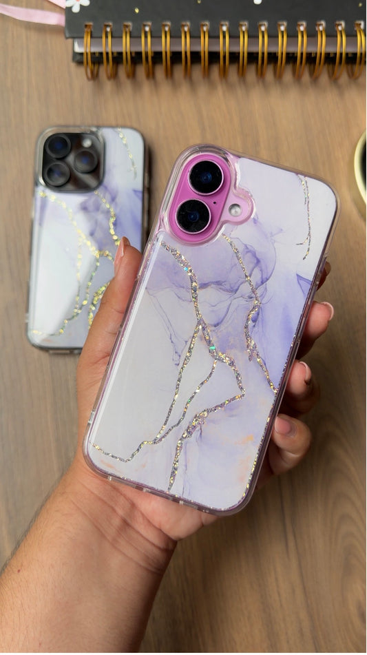 Mármol lila glitter