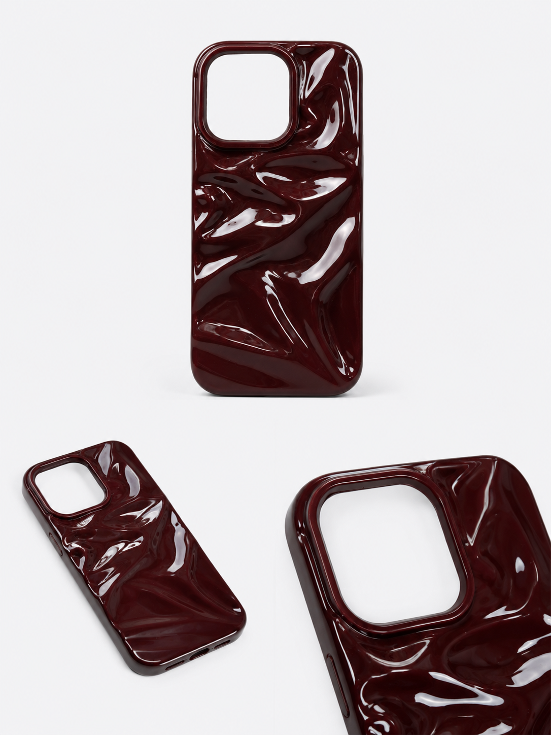 Ondas 3D dark cherry