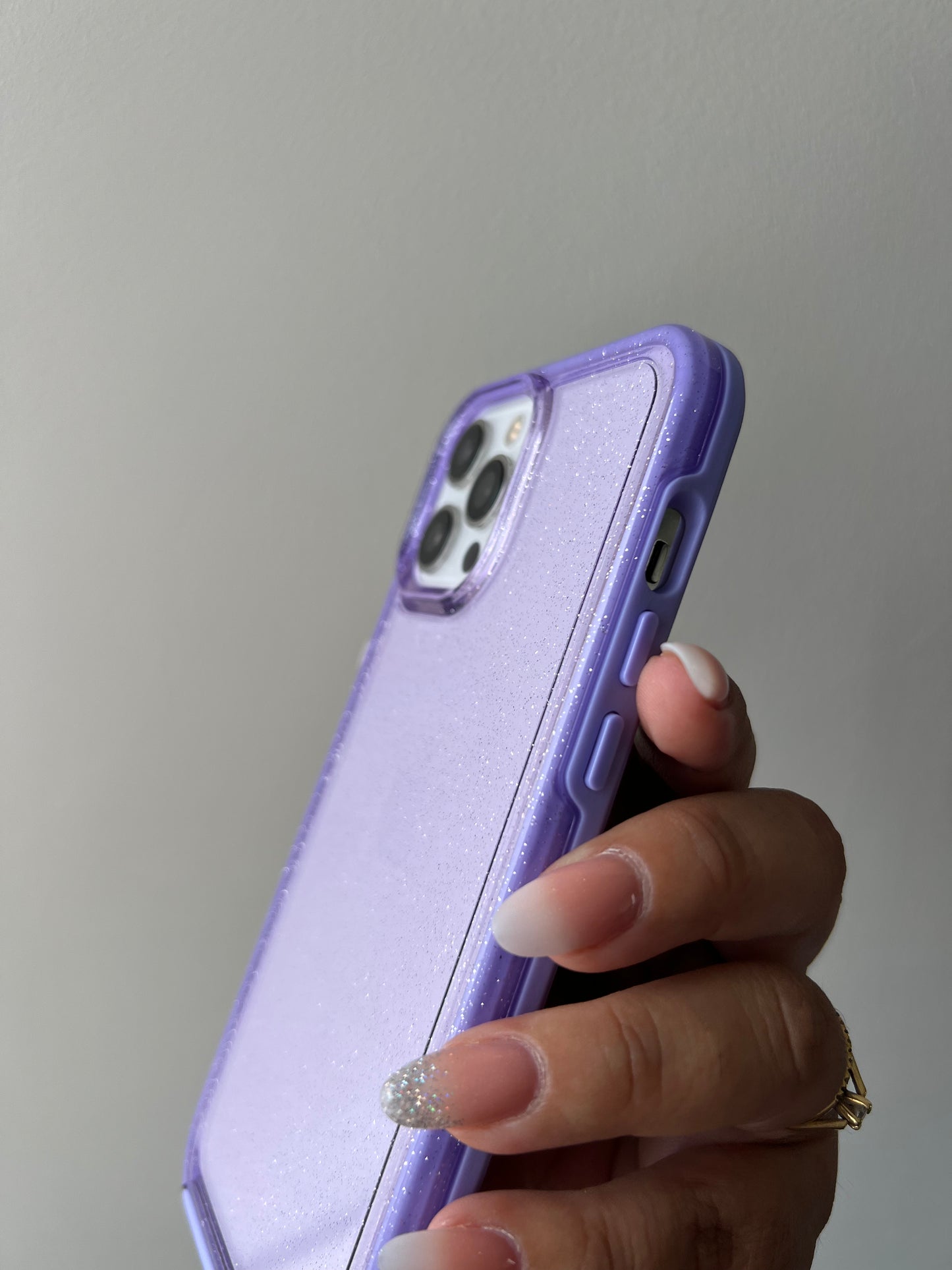 Shine case lila con borde antishock