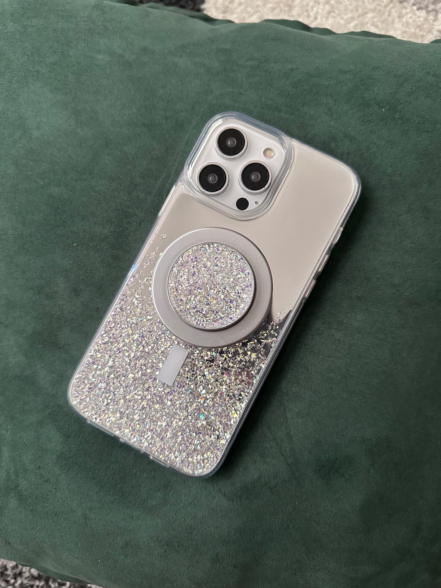 MagSafe espejo glitter