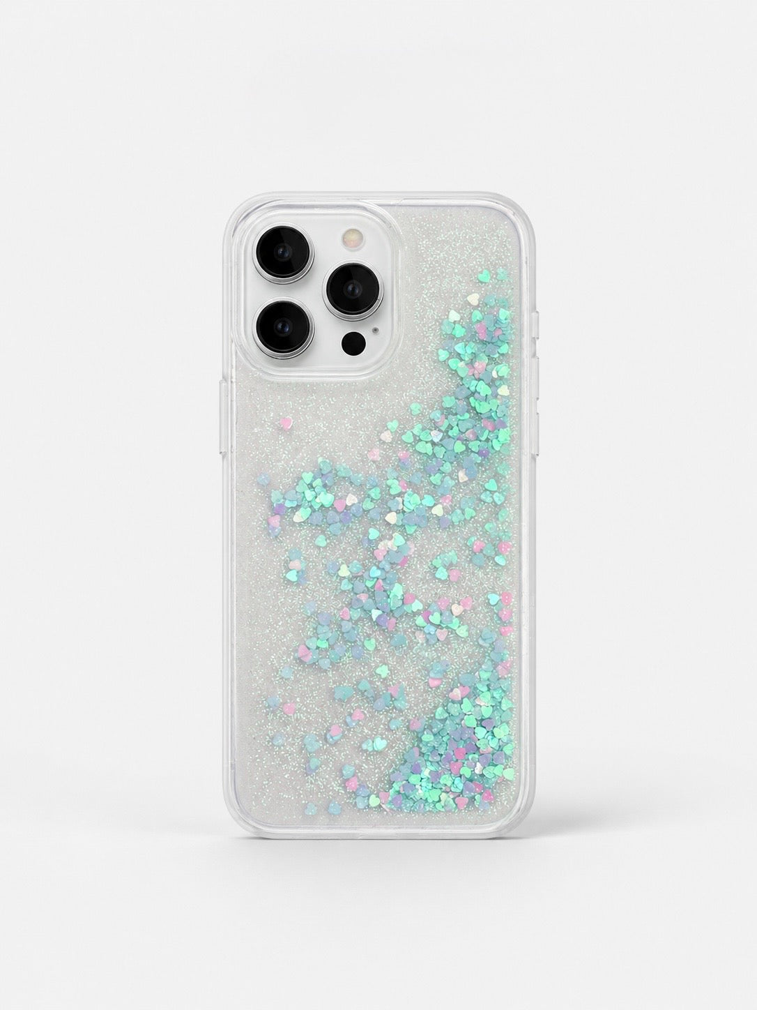 Glitter líquido celeste lila